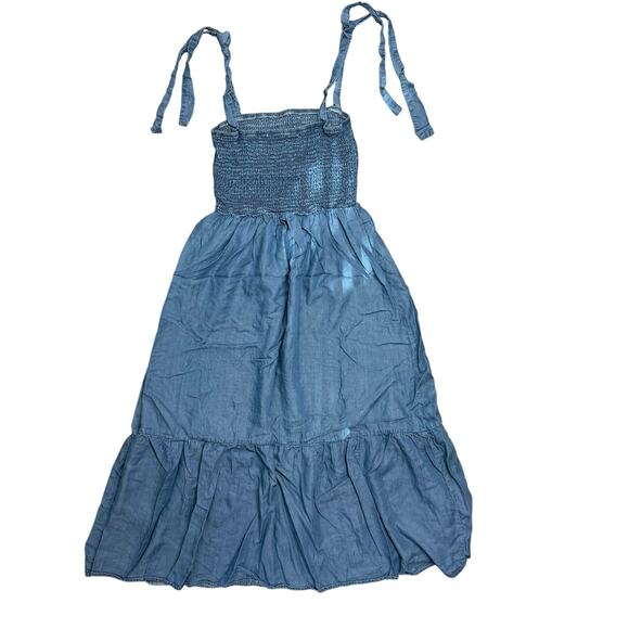 Blu Pepper 100% Lyocell Maxi Dress Women’s M Chest 25”, Length 47” Gently Used - Picture 5 of 6